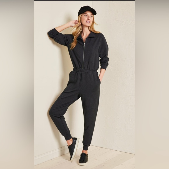 For Days Organic Cotton Relaxing Long Sleeve Jumper Jumpsuit Black,size M - Picture 1 of 8